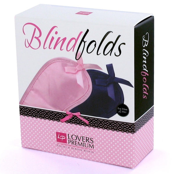 2 Masques Lovers Premium Blindfolds 1 Rose et 1 Bleu