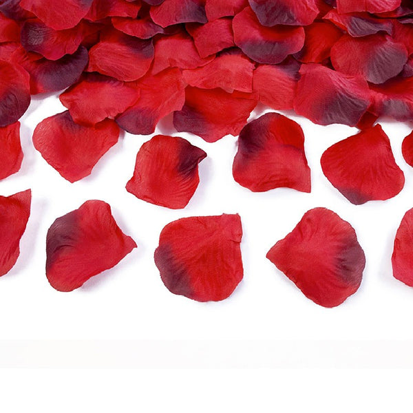 100 Pétales de Roses synthétique Rouges et bougies parfumées - Lilou Plaisir