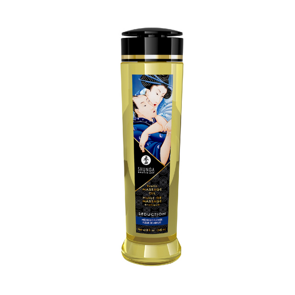 Huile de Massage Seduction Fleur de minuit - Shunga 240ml