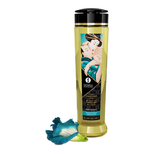 Huile de Massage Sensual aux Fleurs des Îles - Shunga 240ml