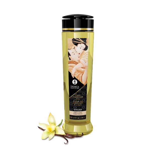 Huile de Massage Desire à la Vanille - Shunga 240ml