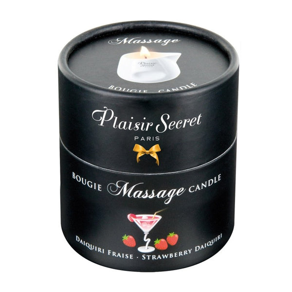 Bougie de Massage Daiquiri Fraise - Plaisir Secret 80mL