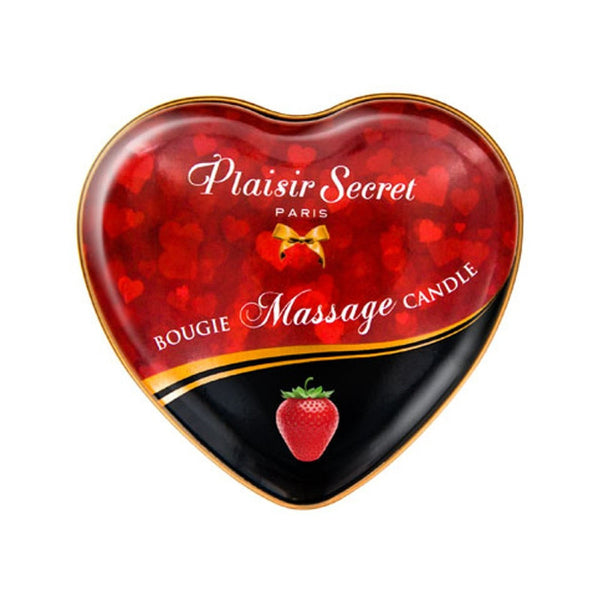 Bougie de Massage Fraise Cœur - Plaisir Secret 35mL