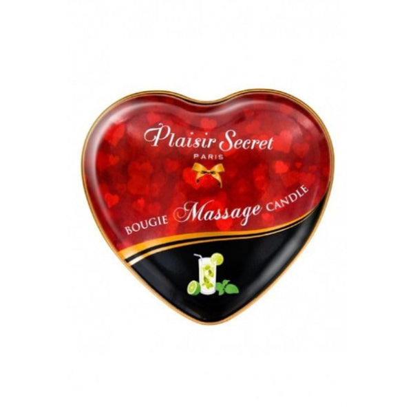 Bougie de Massage Mojito Cœur - Plaisir Secret 35mL