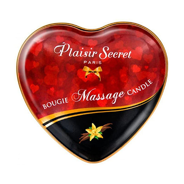 Bougie de Massage Vanille Cœur - Plaisir Secret 35 mL
