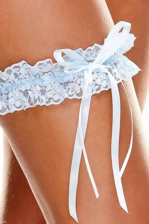 Jarretière blanche Ann Devine Lace Garter