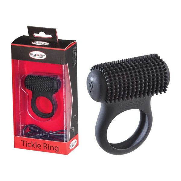 Anneau vibrant tickle ring rechargeable - Malesation