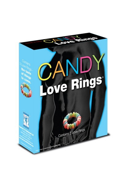 3 Anneaux cockring Candy love rings en bonbon