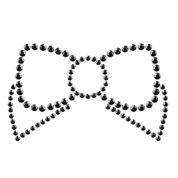 Bijoux de seins noeuds papillons noirs Mimi Bijoux Indiscrets