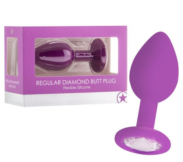 Rosebud Regular Diamant Violet de Shots Toys - Taille S