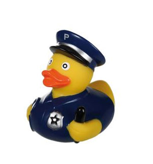 Canard policier en plastique pour le bain