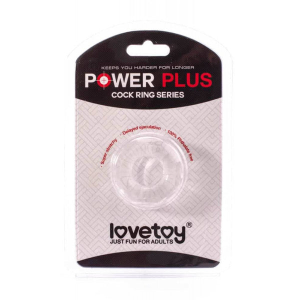 Cock Ring Power Plus transparent - Lovetoy