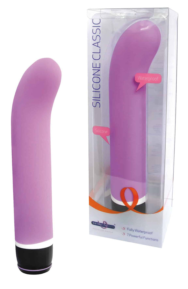 Vibromasseur Silicone Classic G-Vibe Violet Seven Creations