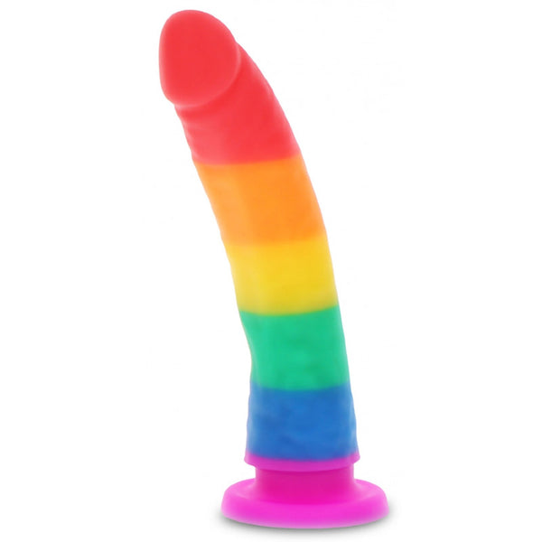 Godemichet à ventouse - 17.5 cm couleur Pride - Toyjoy