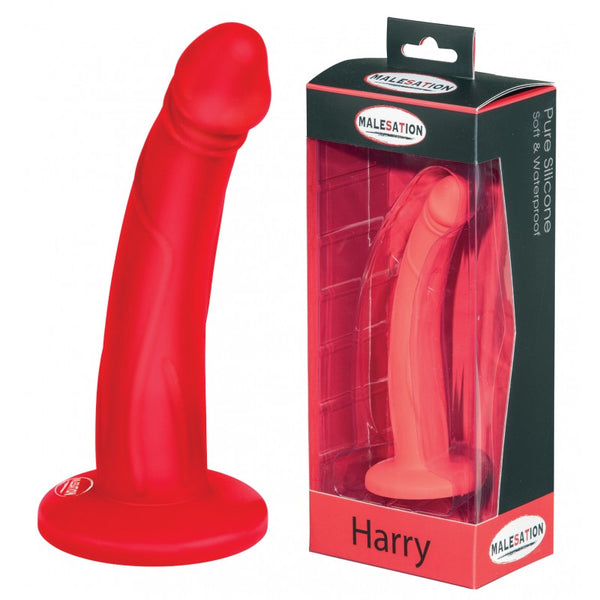 Godemichet Silicone Harry rouge - Malesation