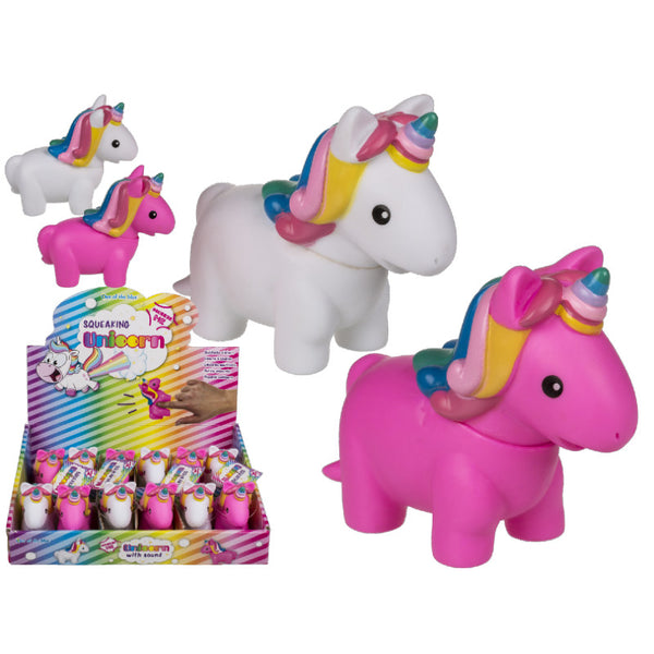 Licorne bruyante blanche en plastique