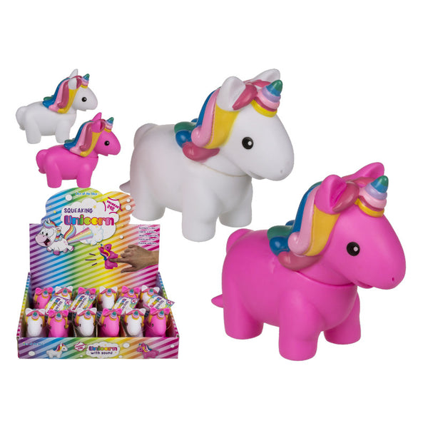 Licorne bruyante blanche en plastique