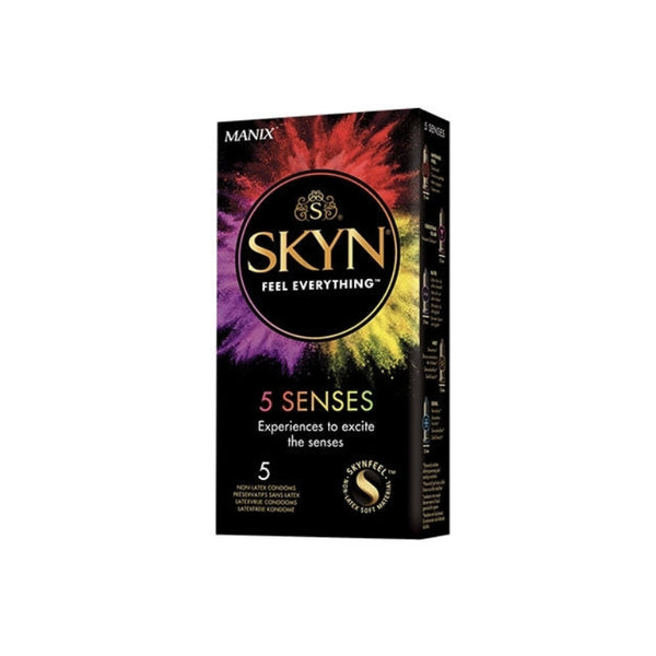 Préservatifs Manix Skyn sans latex - 5 Senses - Boîte de 5