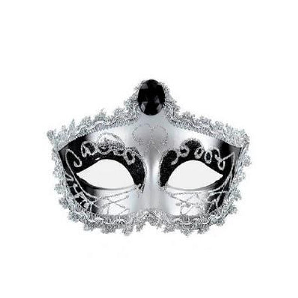Masque vénitien Nozze Di Figaro - couleur argent - femme
