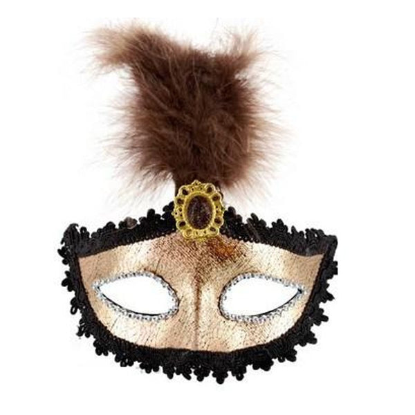 Masque carousel vénitien - couleur or - femme