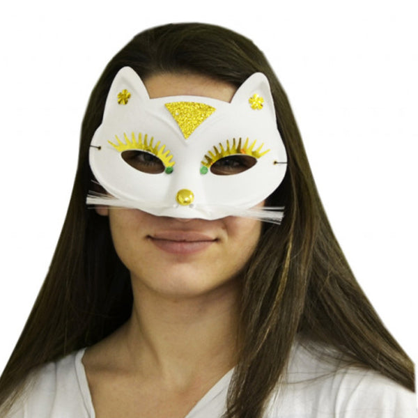 Masque panthère blanc petite taille