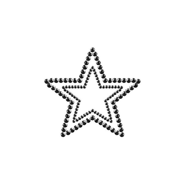 Bijoux de seins étoiles noires Mimi Bijoux Indiscrets