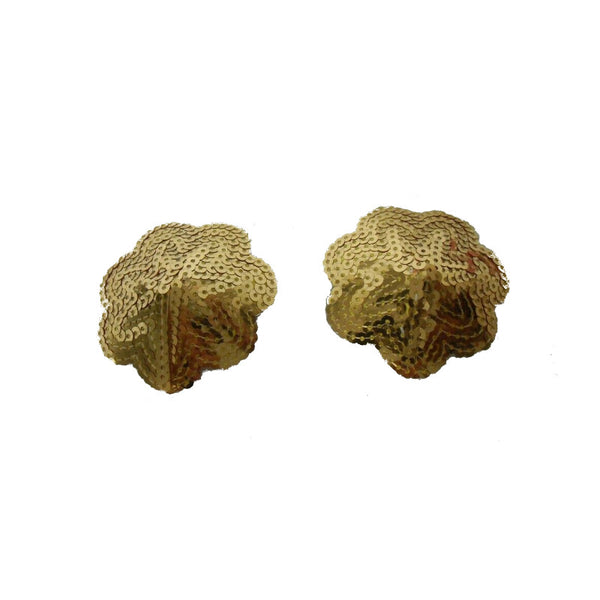 Nippies dorés en forme de fleur - Livco Corsetti