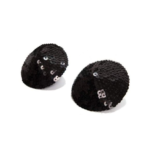 Burlesque Pasties nippies de Bijoux Indiscrets en Sequin Noir