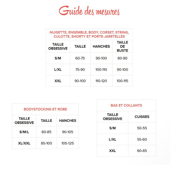 Body noir ouvert B118 - Obsessive Taille Unique