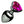 Charger l&#39;image dans la galerie, Rosebud aluminium avec diamant rose en forme de coeur taille M de Toyz4lovers
