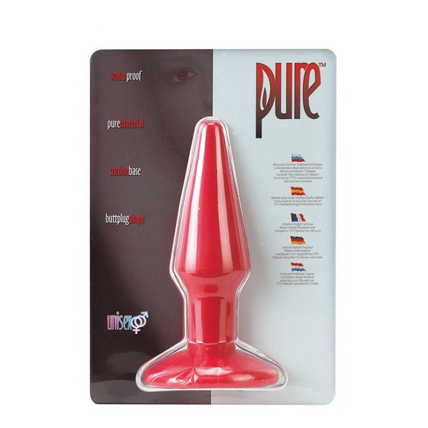 Plug anal Pure Rouge taille M LILOU PLAISIR Plug anal Pure Rouge taille M LILOU PLAISIR