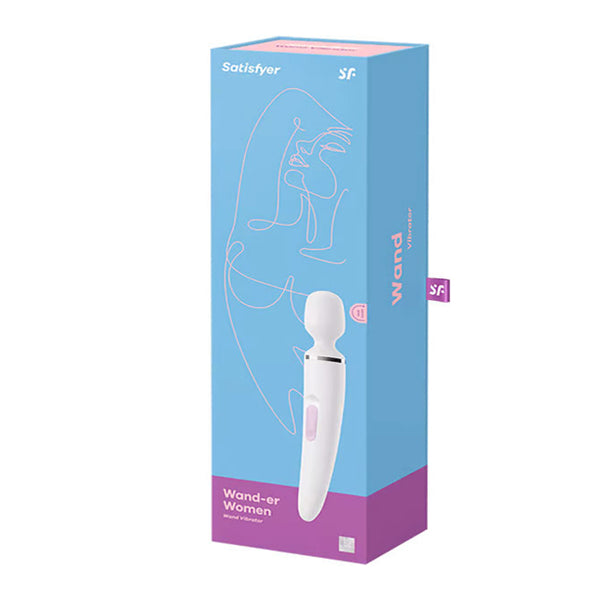 Vibromasseur Wand blanc - Satisfyer Wand-er Woman LILOU PLAISIR Vibromasseur Wand blanc - Satisfyer Wand-er Woman LILOU PLAISIR