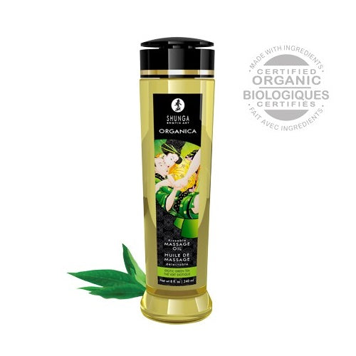 Huile de massage organique Shunga organica thé vert