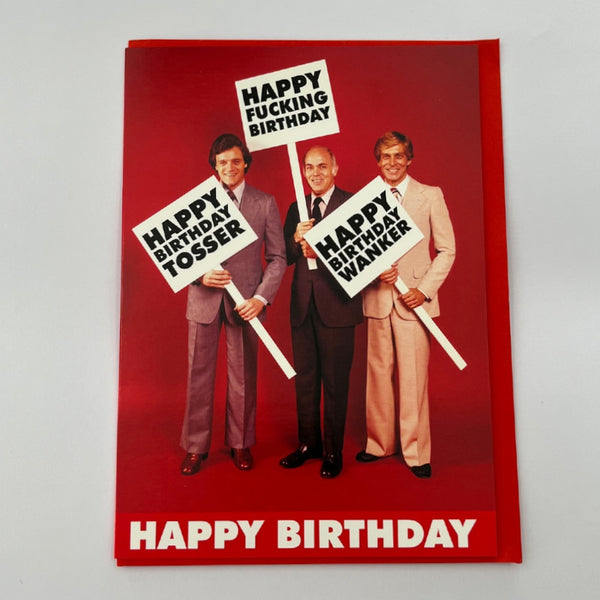 Dean Morris Cards - carte "Happy Birthday tosser"