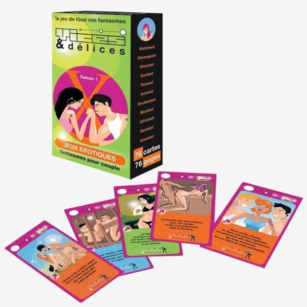 Jeu de cartes érotique pour couple Vices et délices saison 1